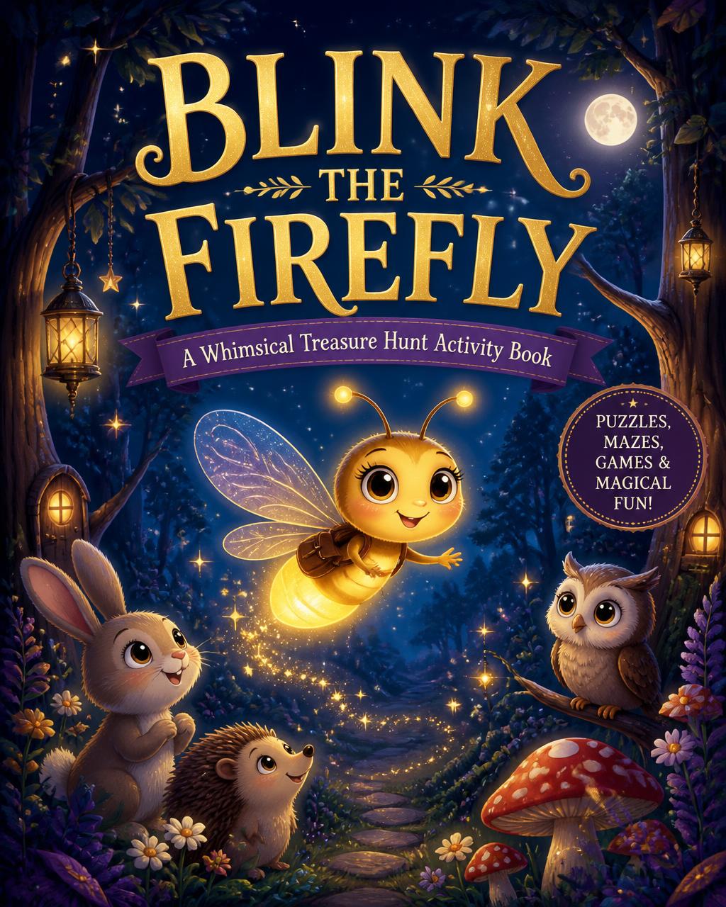 Blink the Firefly: A Whimsical Treasure Hunt Activity Book cover