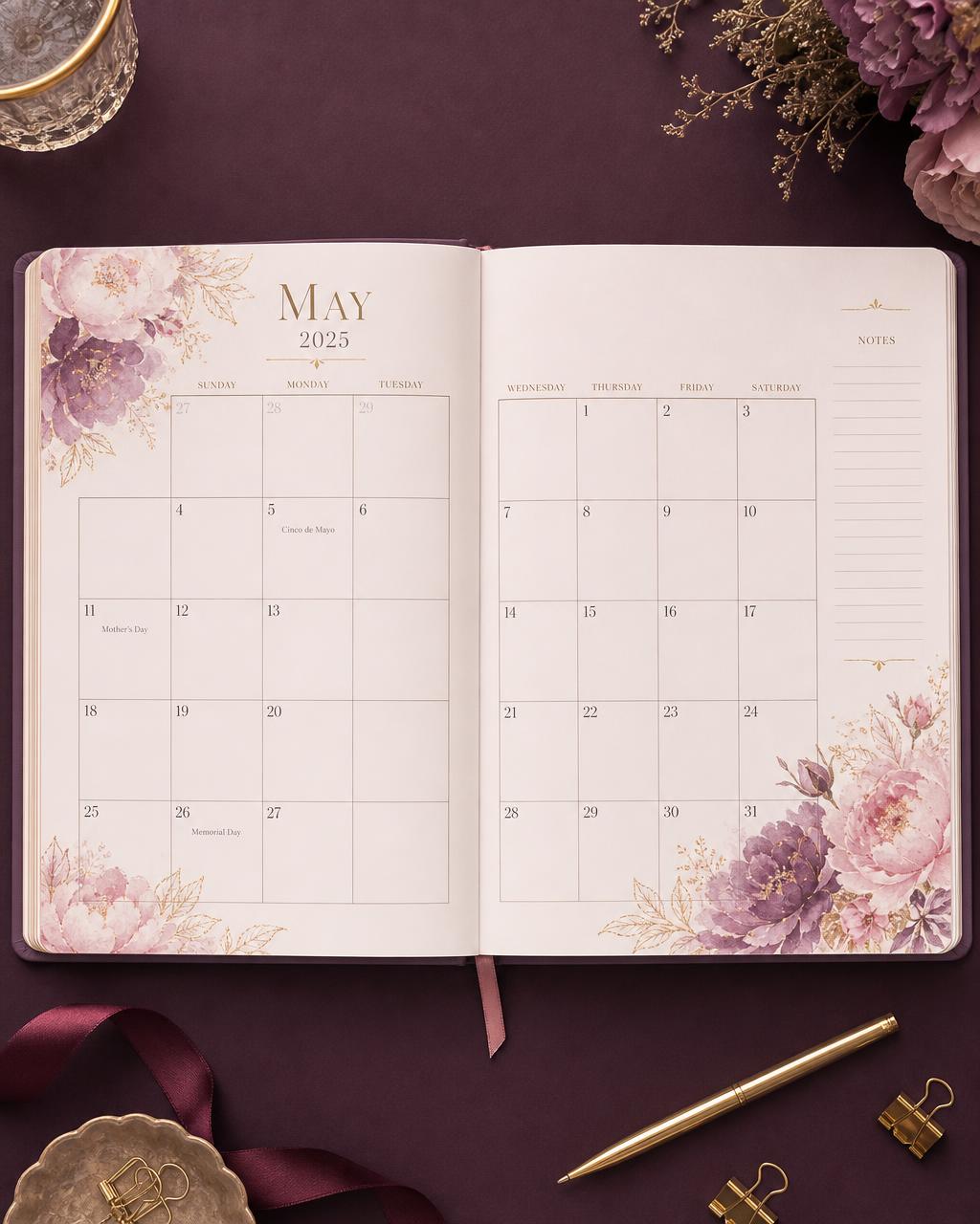 Faith Grows Confidence Planner — Monthly Calendars