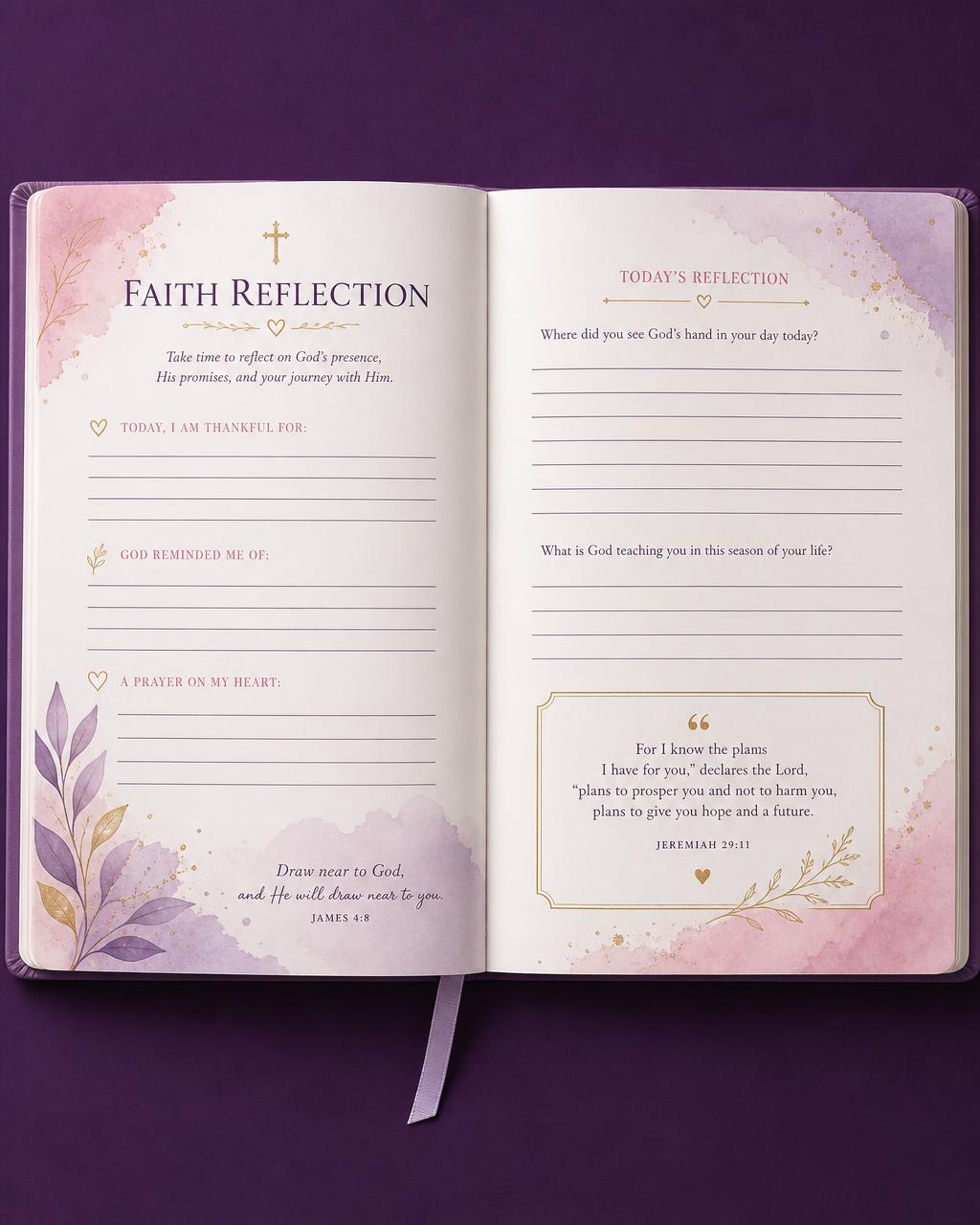 Faith Grows Confidence Planner — Faith Reflection Prompts