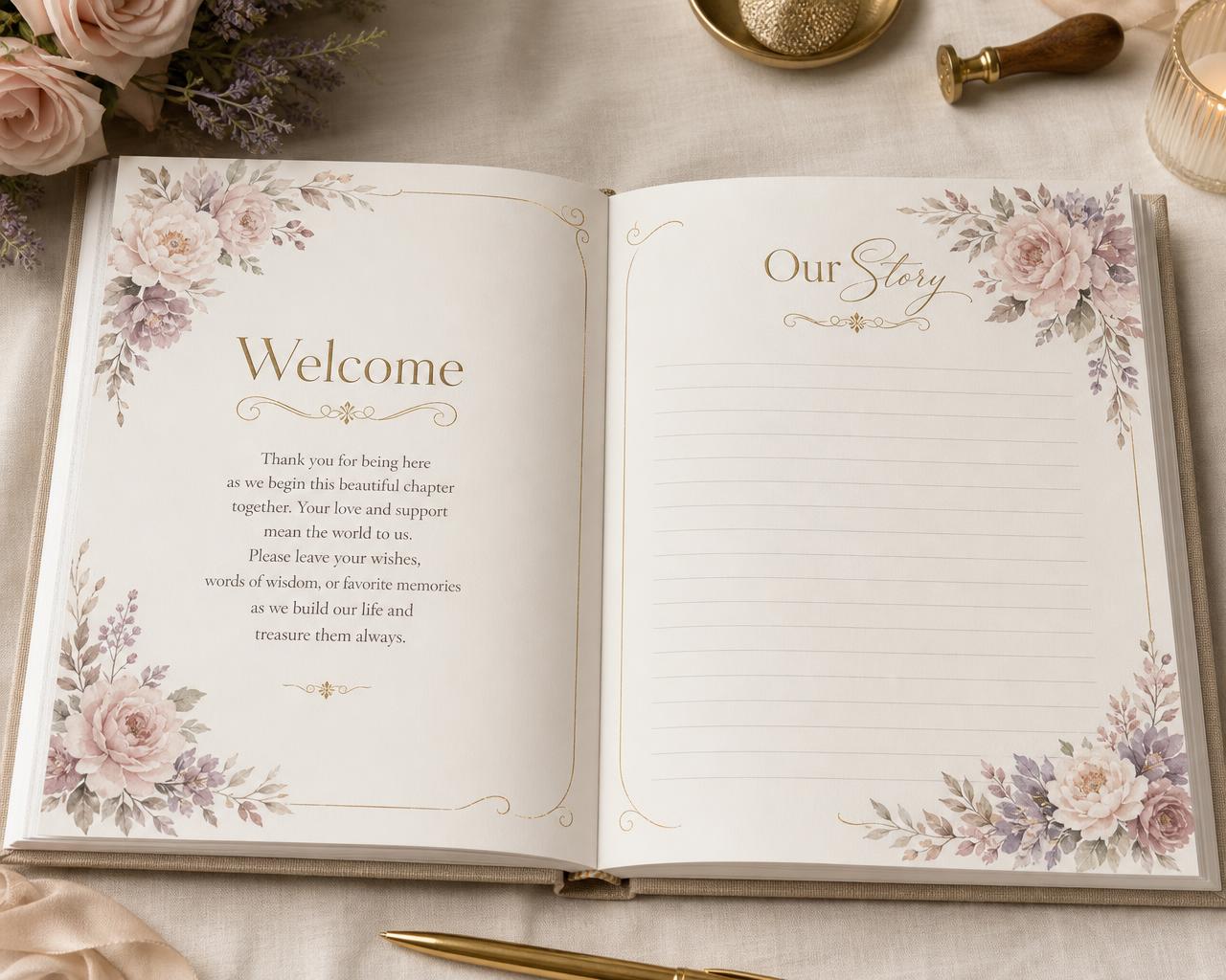 Forever Begins Here — Wedding Guest Book — The Challenge